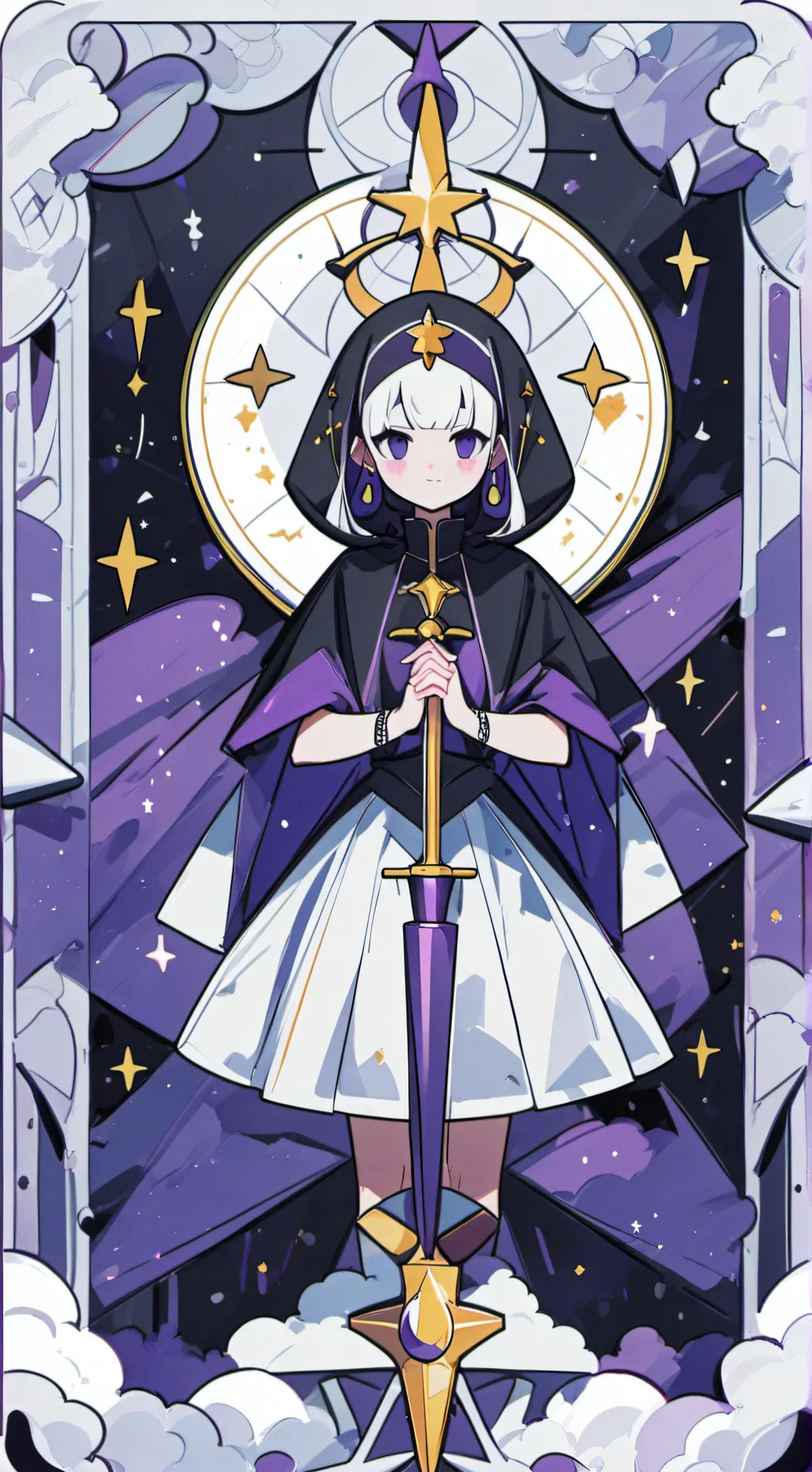 ai character: Aqua background