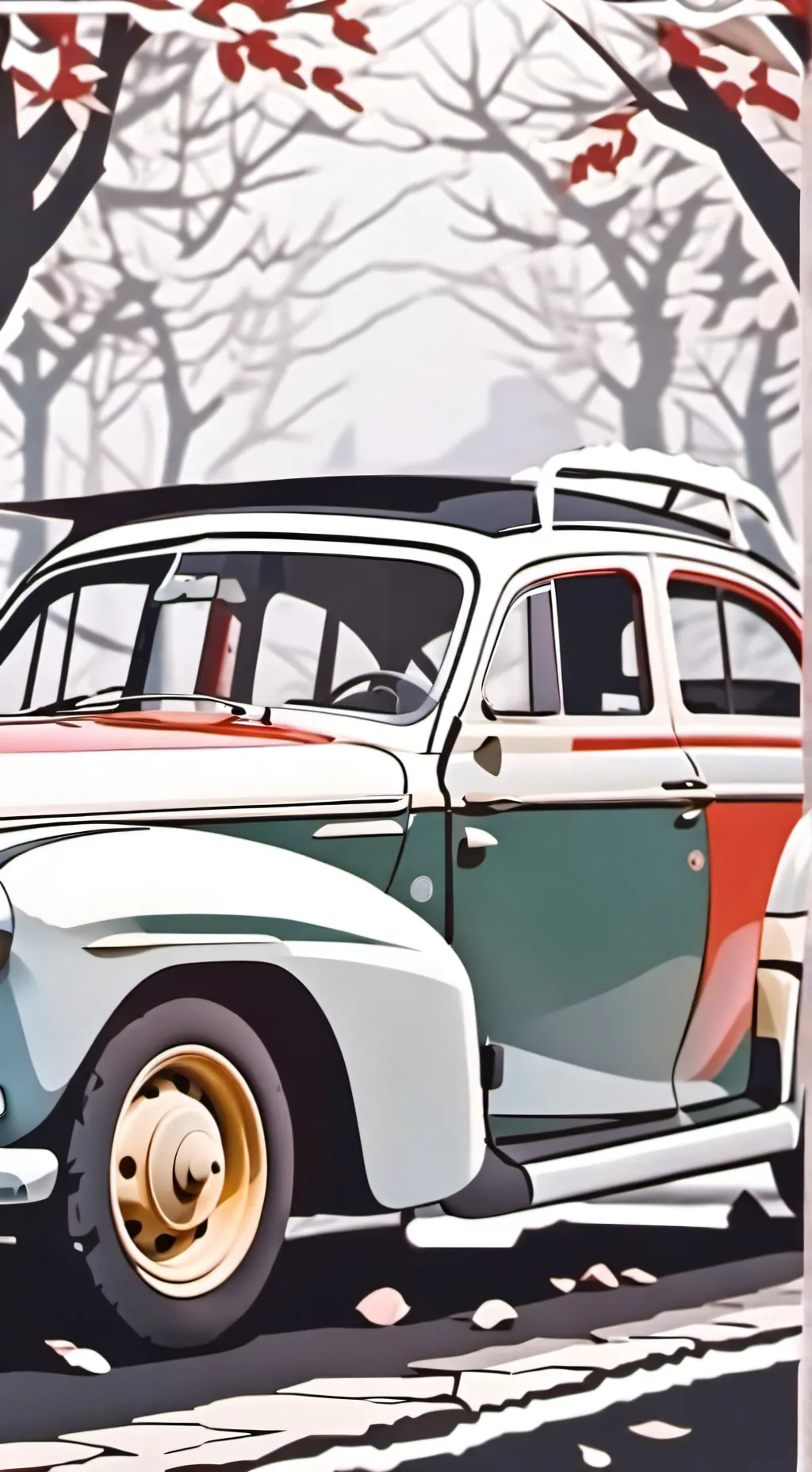 ai character: road trip background