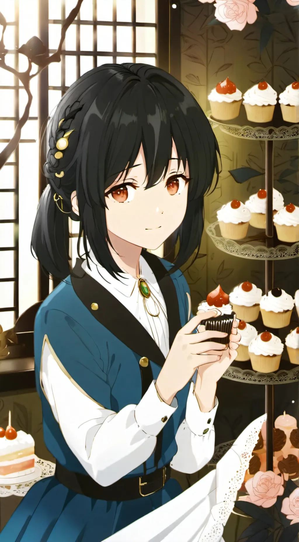 ai character: Cakey background