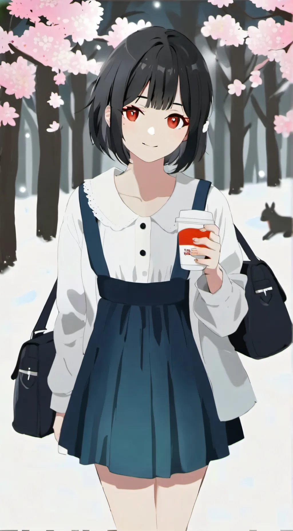 ai character: donkey girl  background
