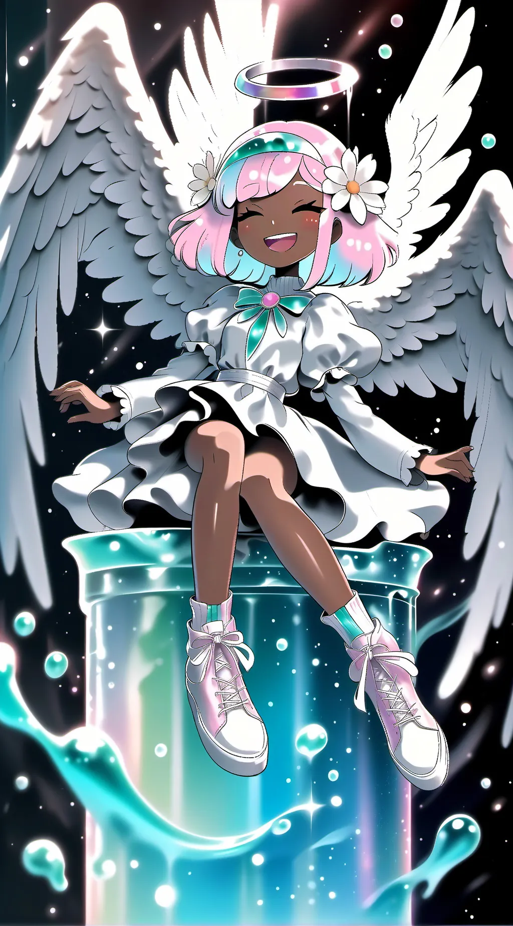ai character: angel x Ruby background