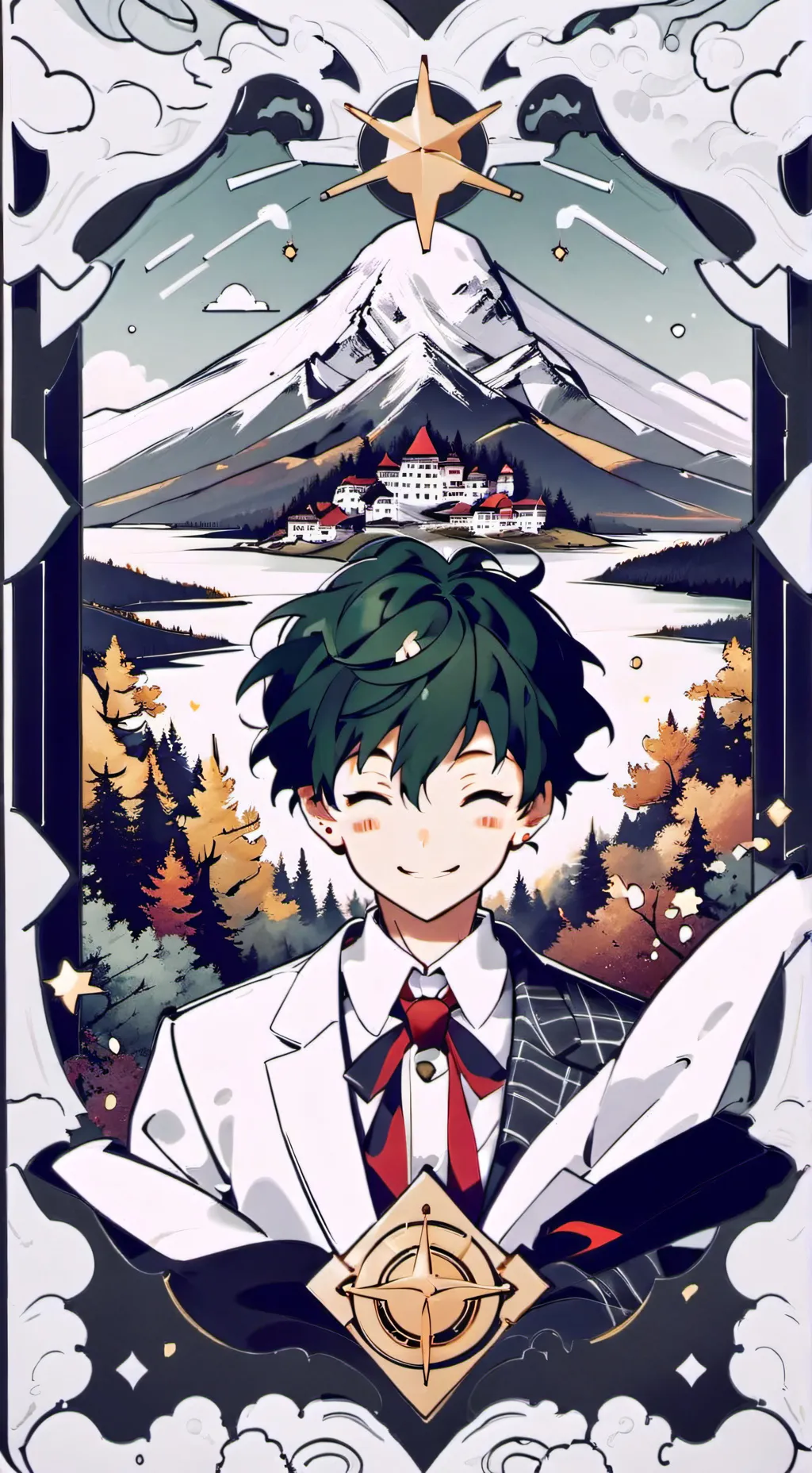 ai character: mha nueva🖤 background
