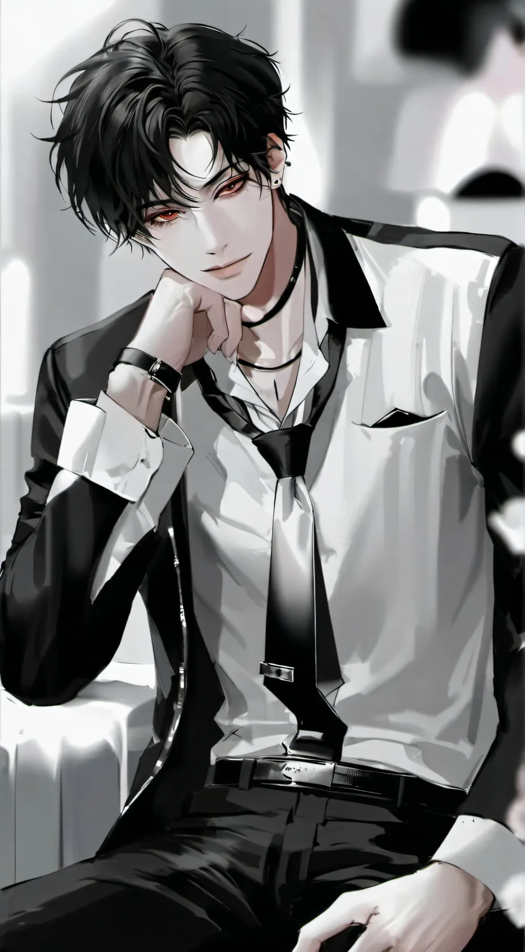 ai character: Michael Blade background