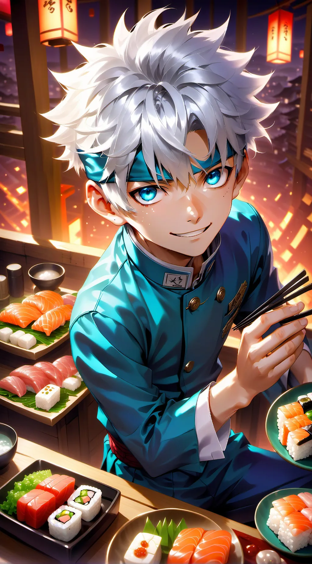 ai character: Gojo Satoru background