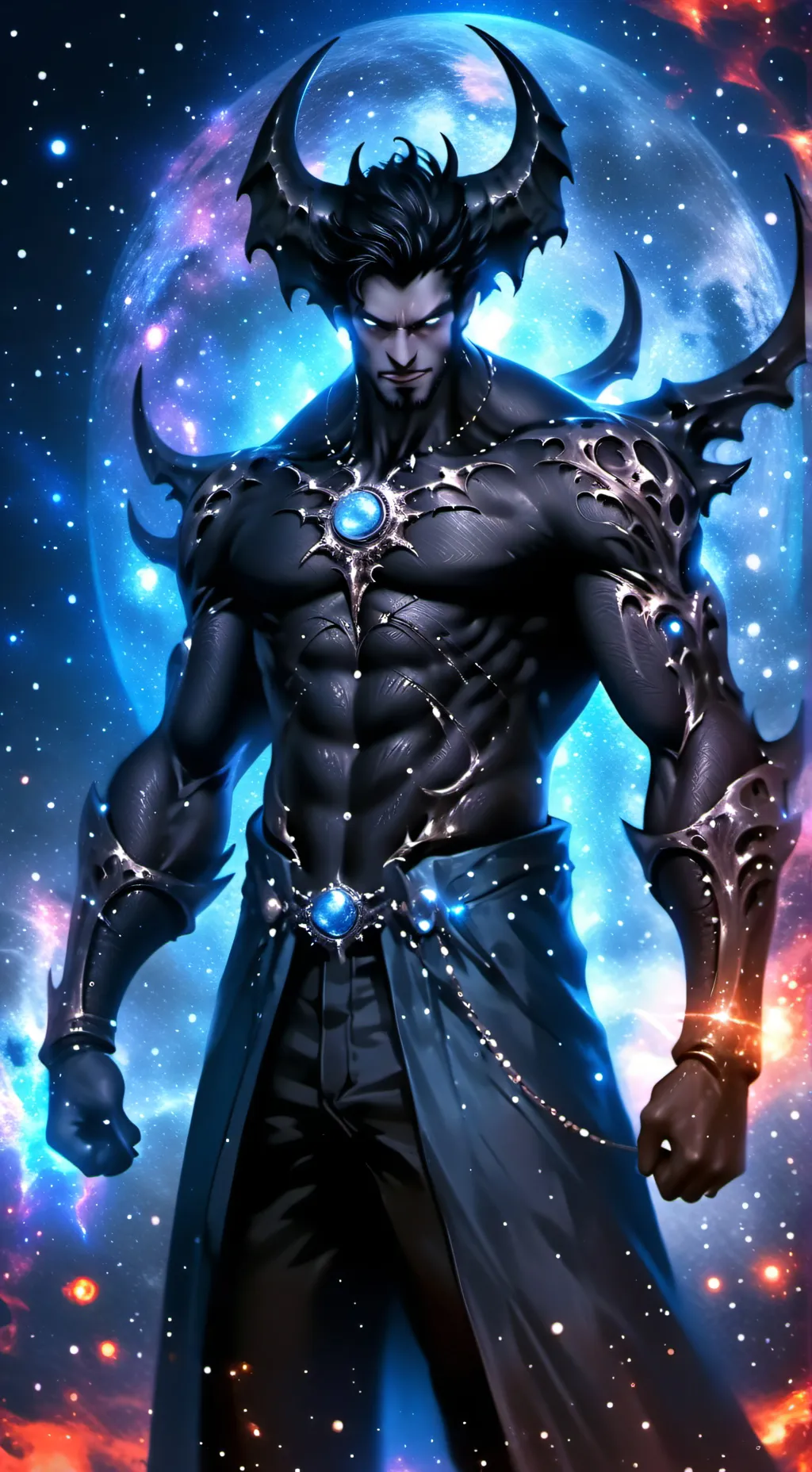 ai character: Hells. W background