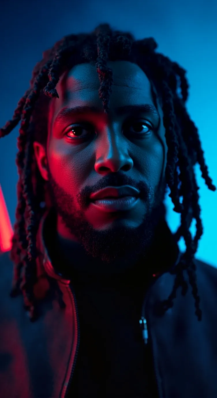 ai character: growing dreads background