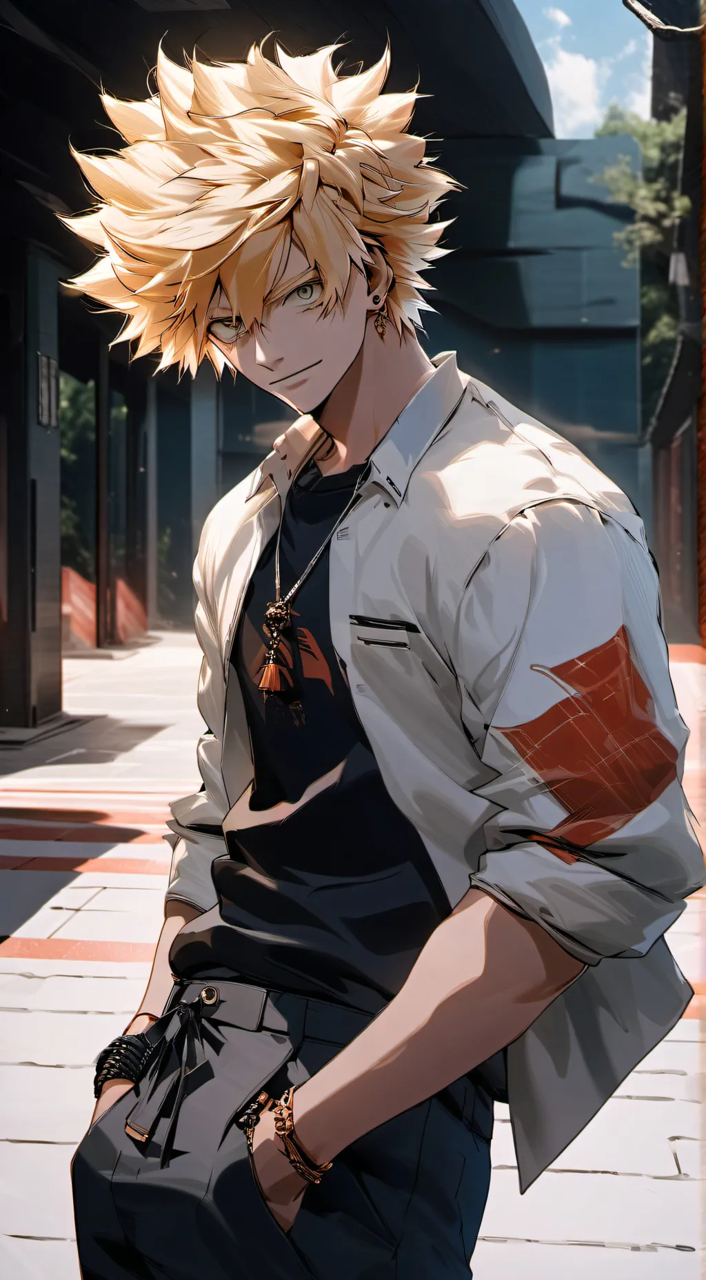ai character: Bakugo  background