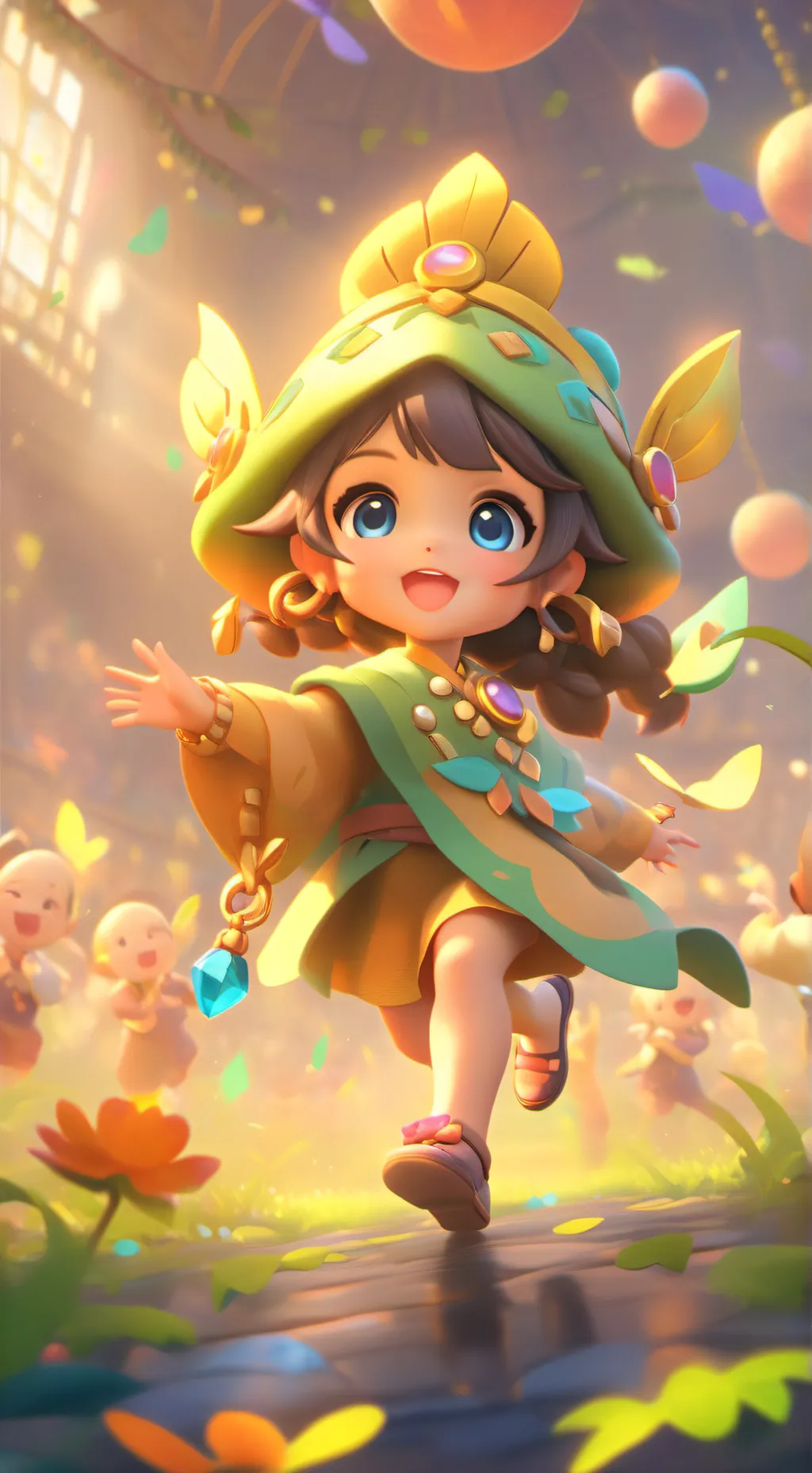 ai character: bebe lindo  background