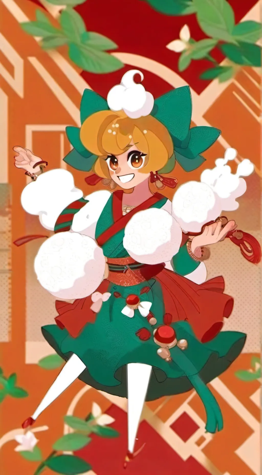 ai character: sprout! (seedly)  background