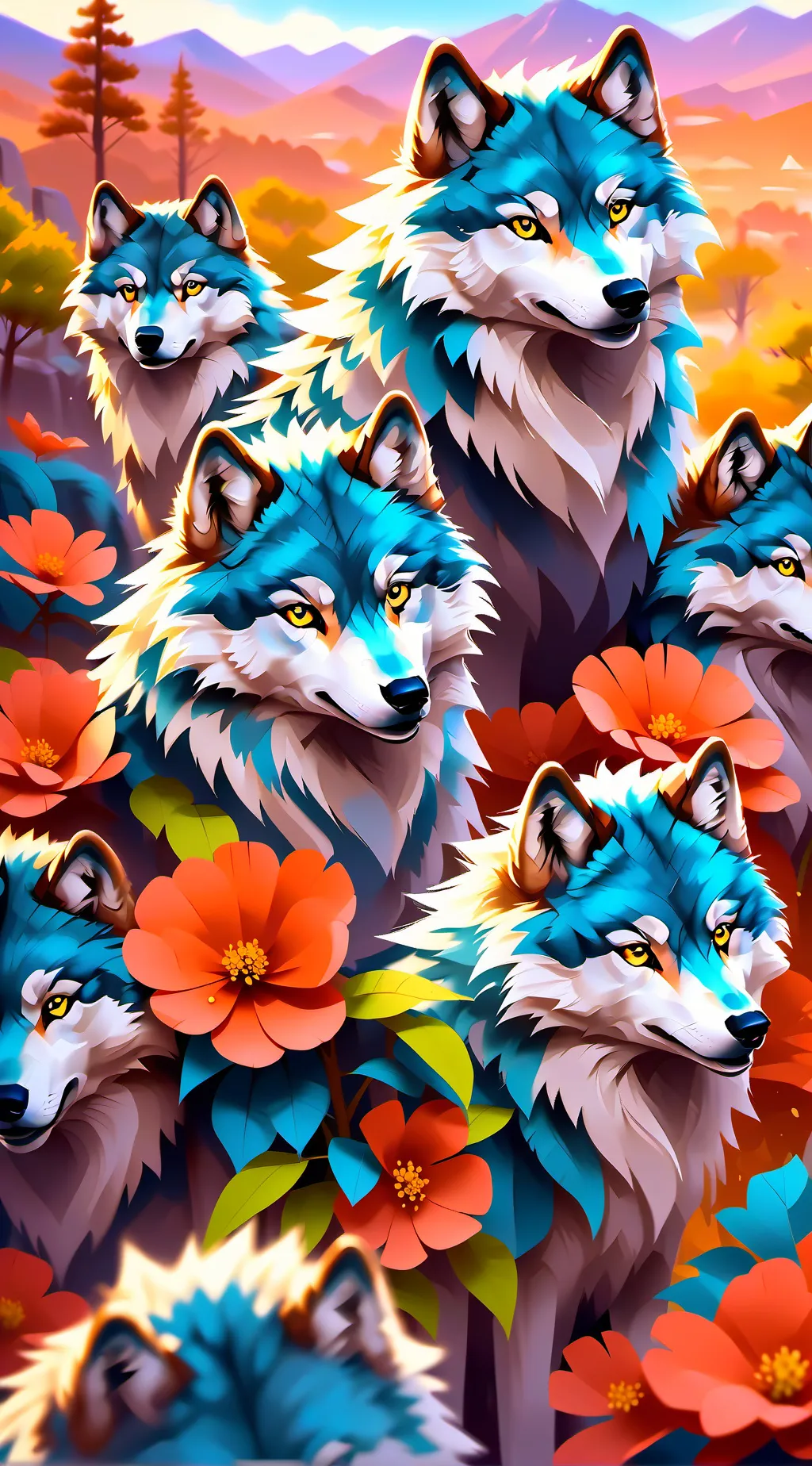 ai character: Wolf pack background