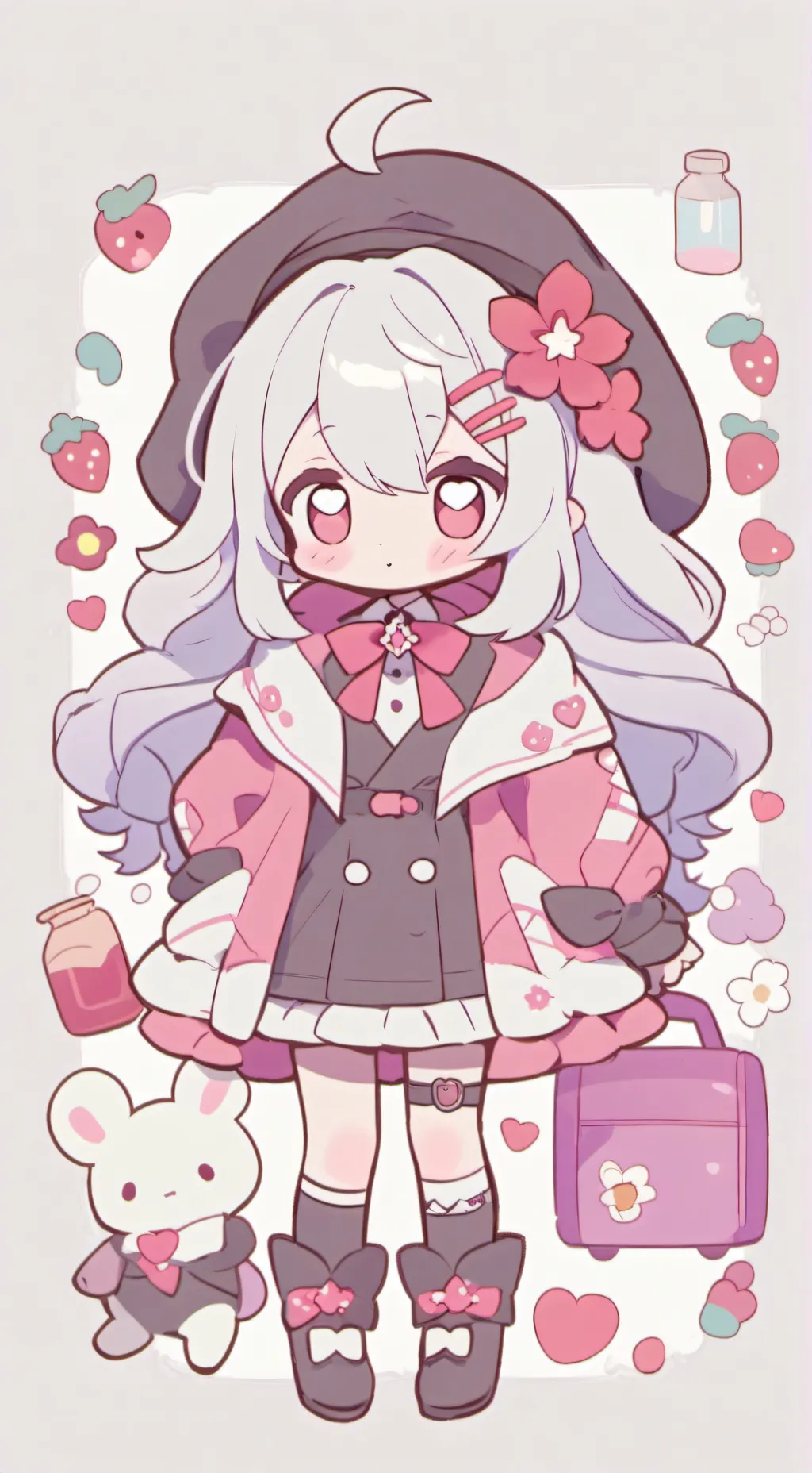 ai character: chibi background