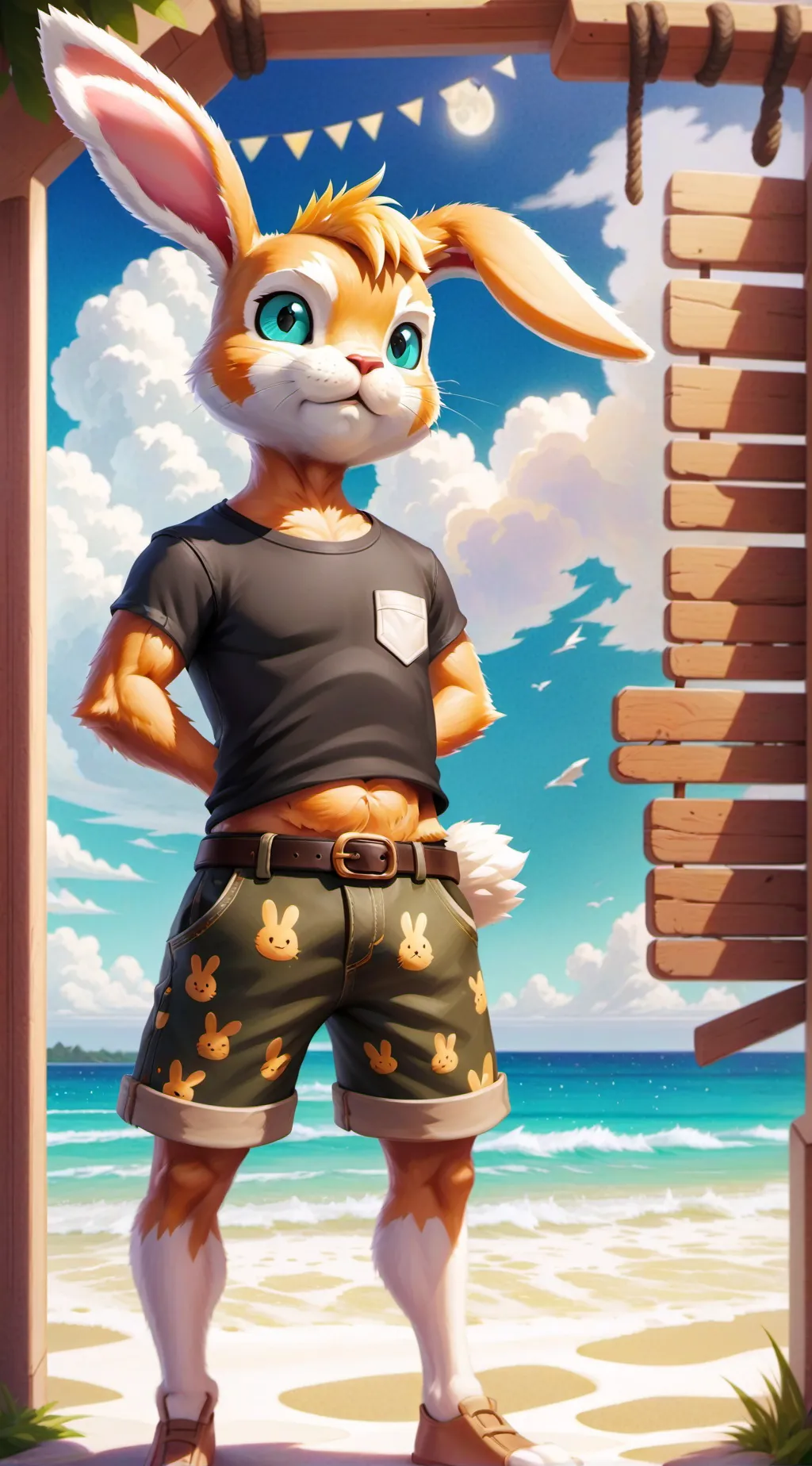 ai character: Cottontail background