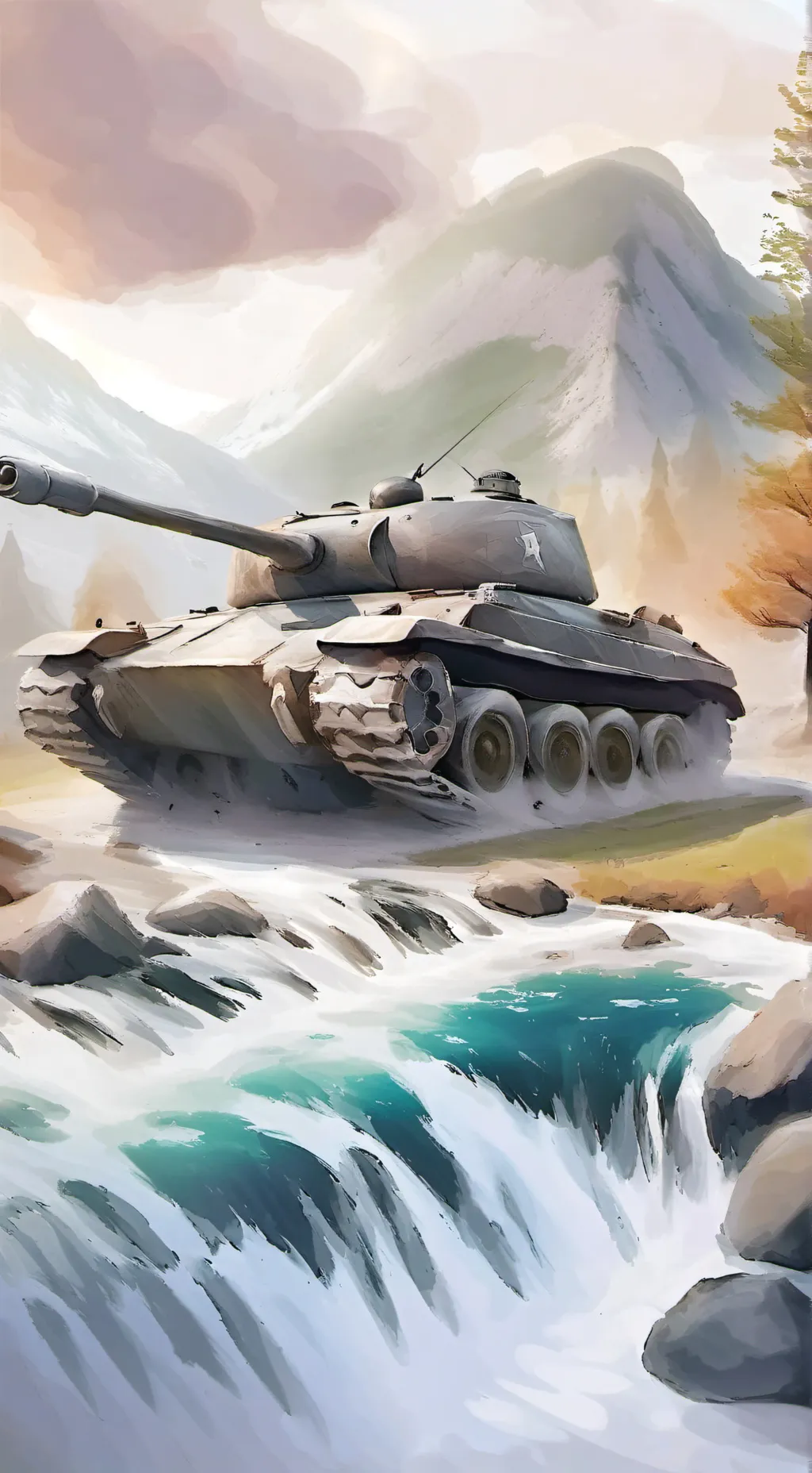 ai character: Demon black tank background