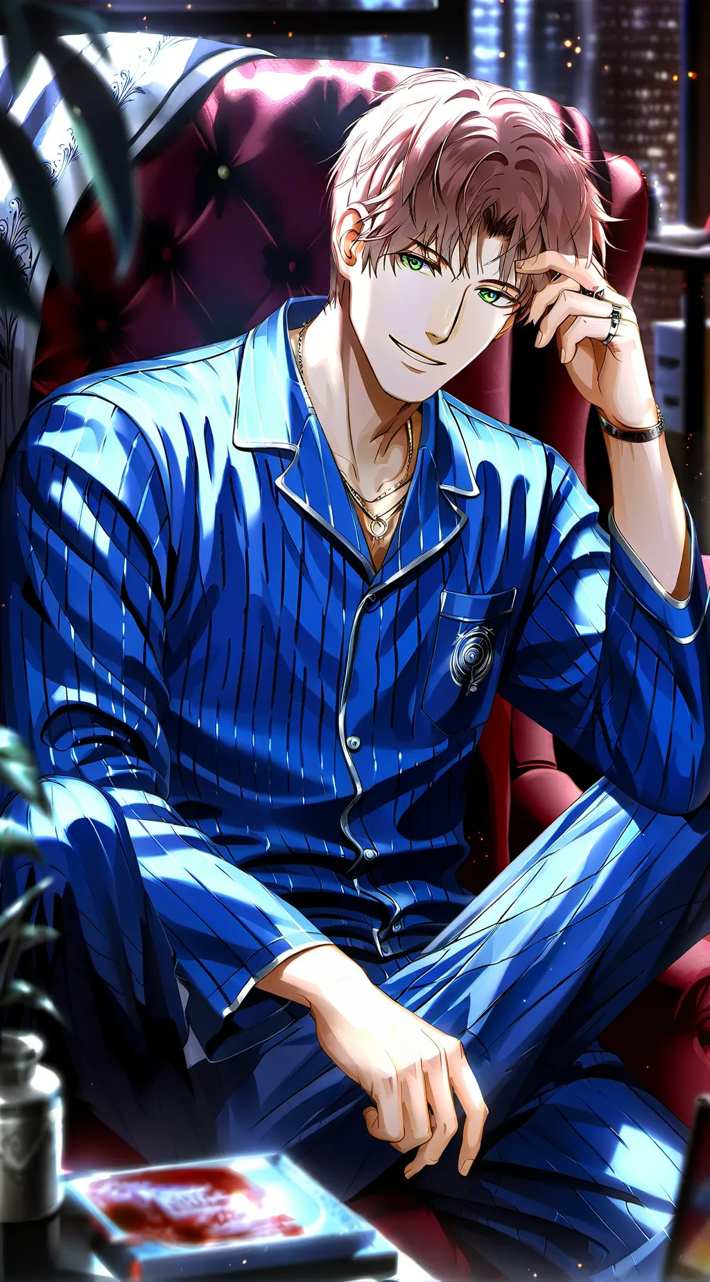 ai character: Casual Office Rival background