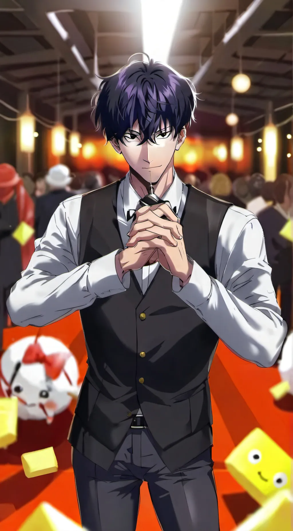ai character: Sung Jin woo  background