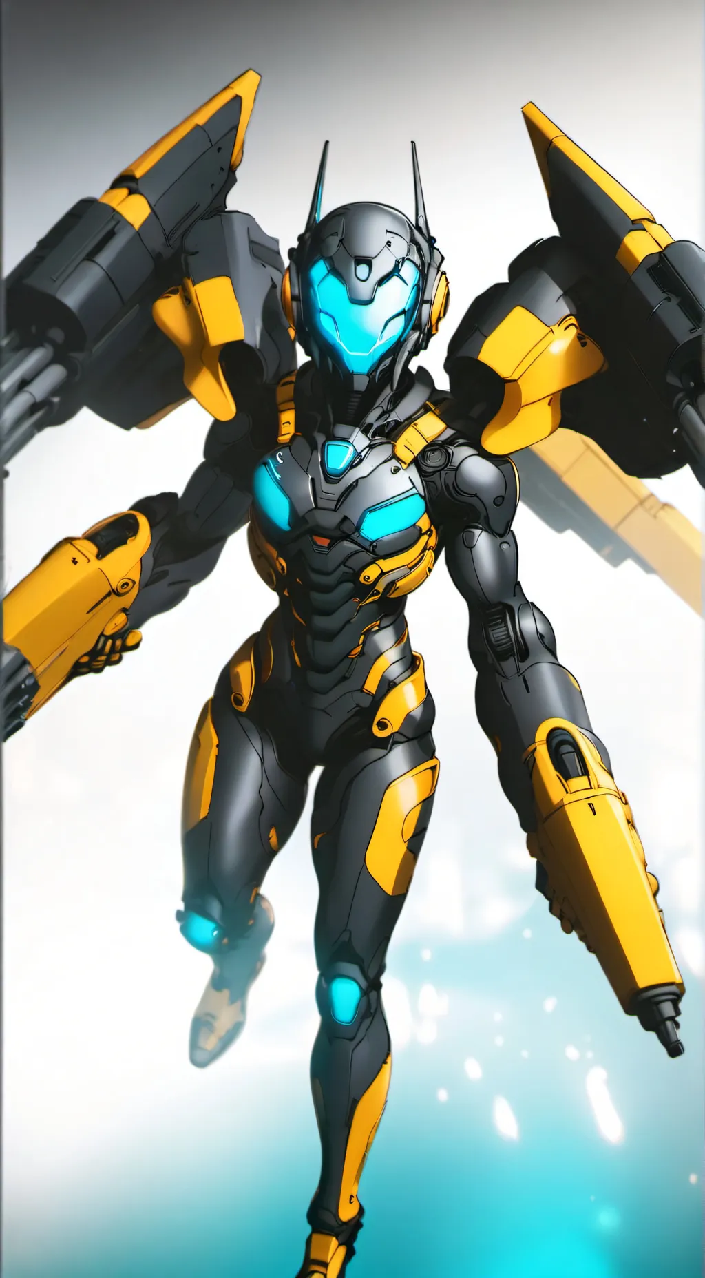 ai character: robot 11 (menina) background