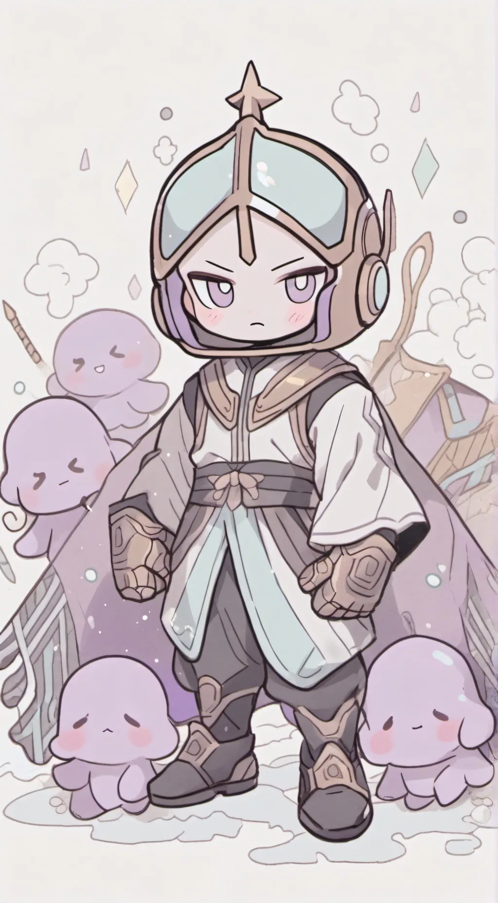 ai character: Thanos  background