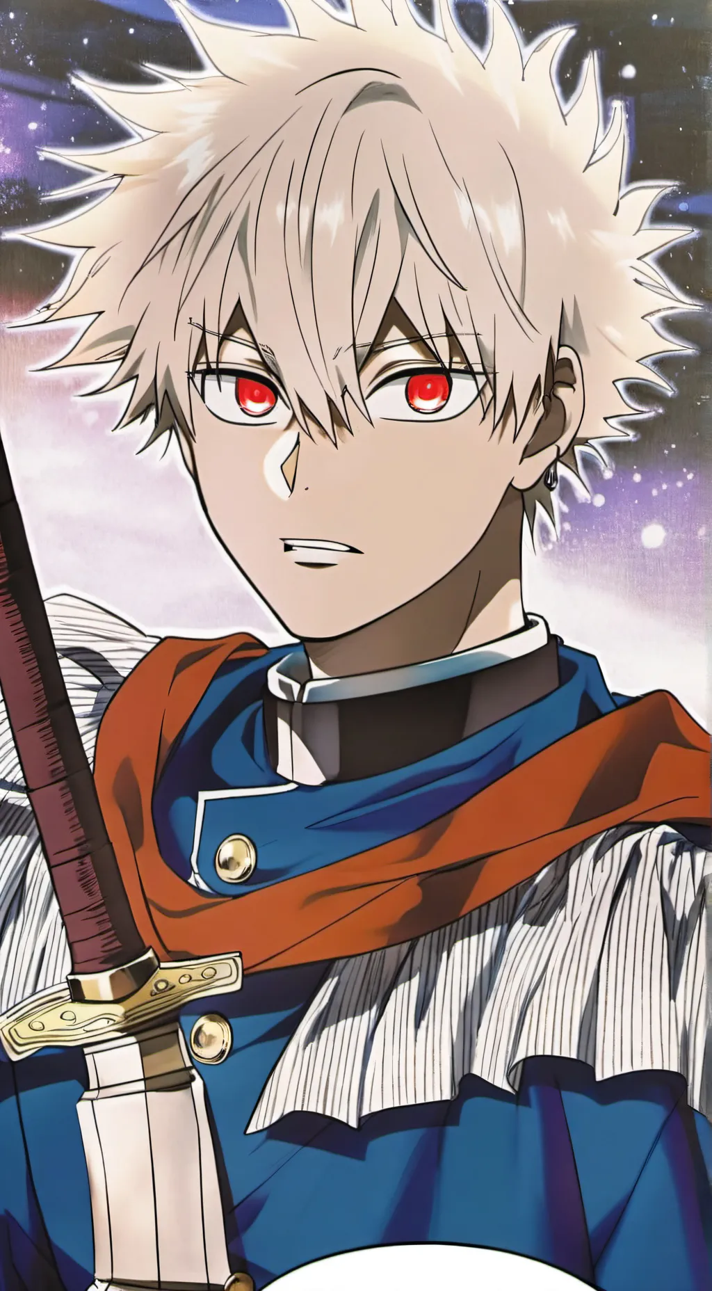 ai character: Katsuki Bakugo background