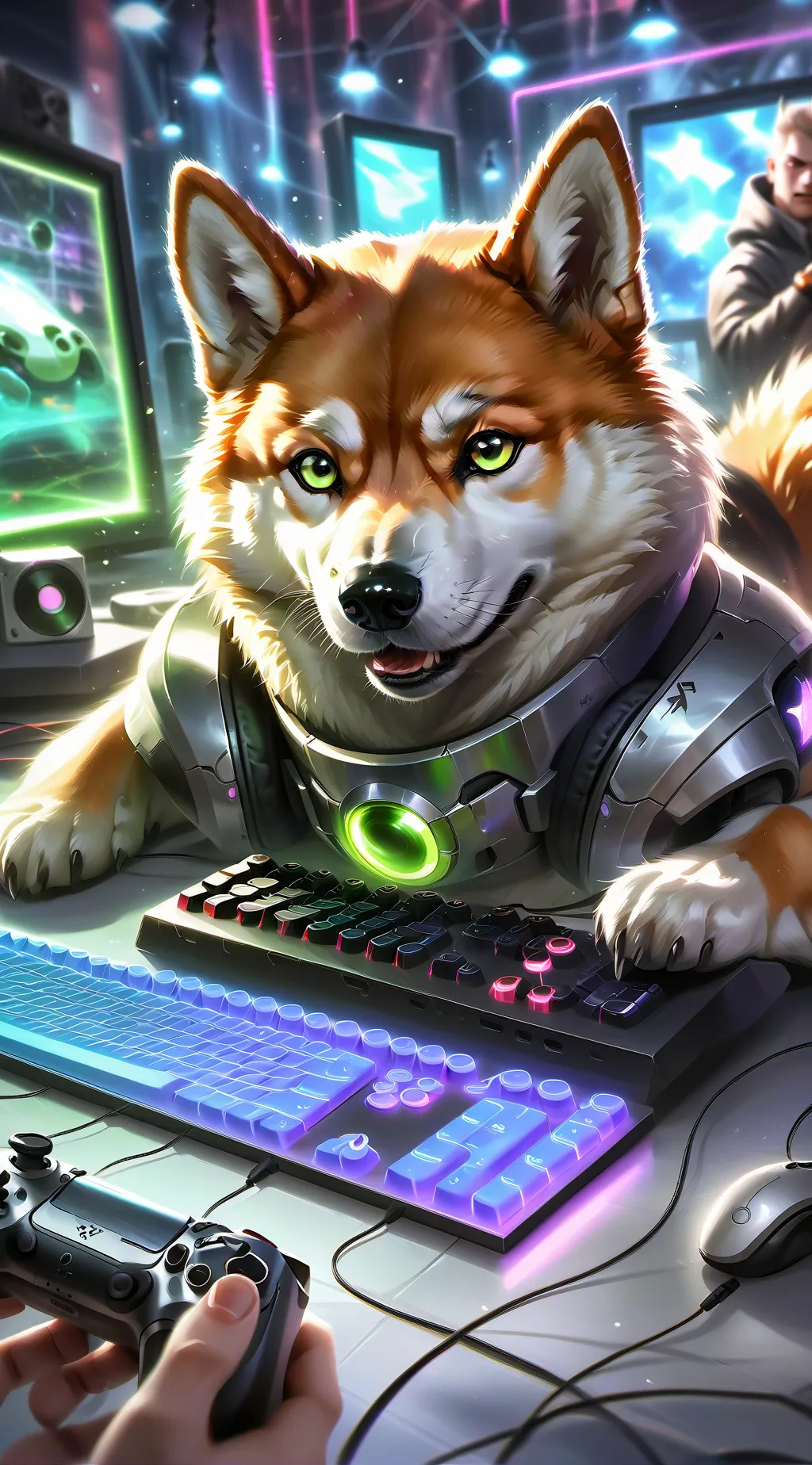 ai character: Byte background