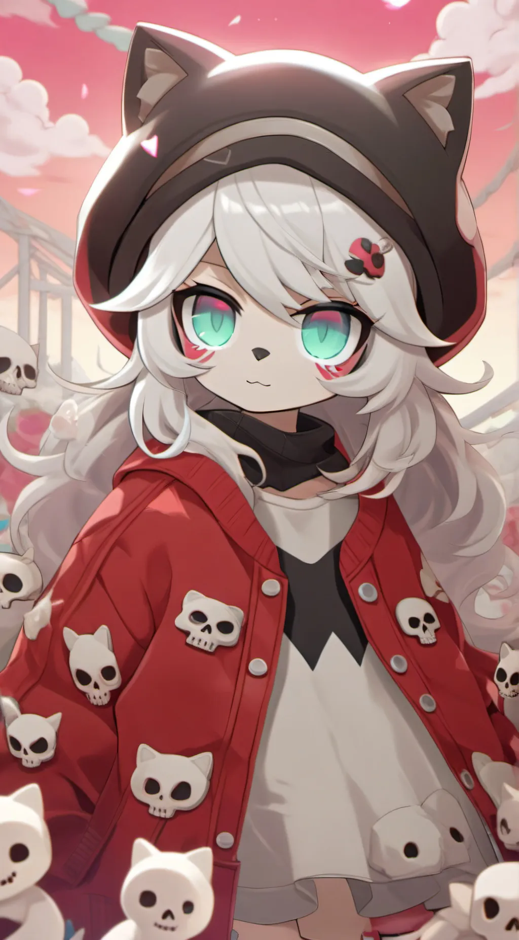 ai character: Meow Skulls background