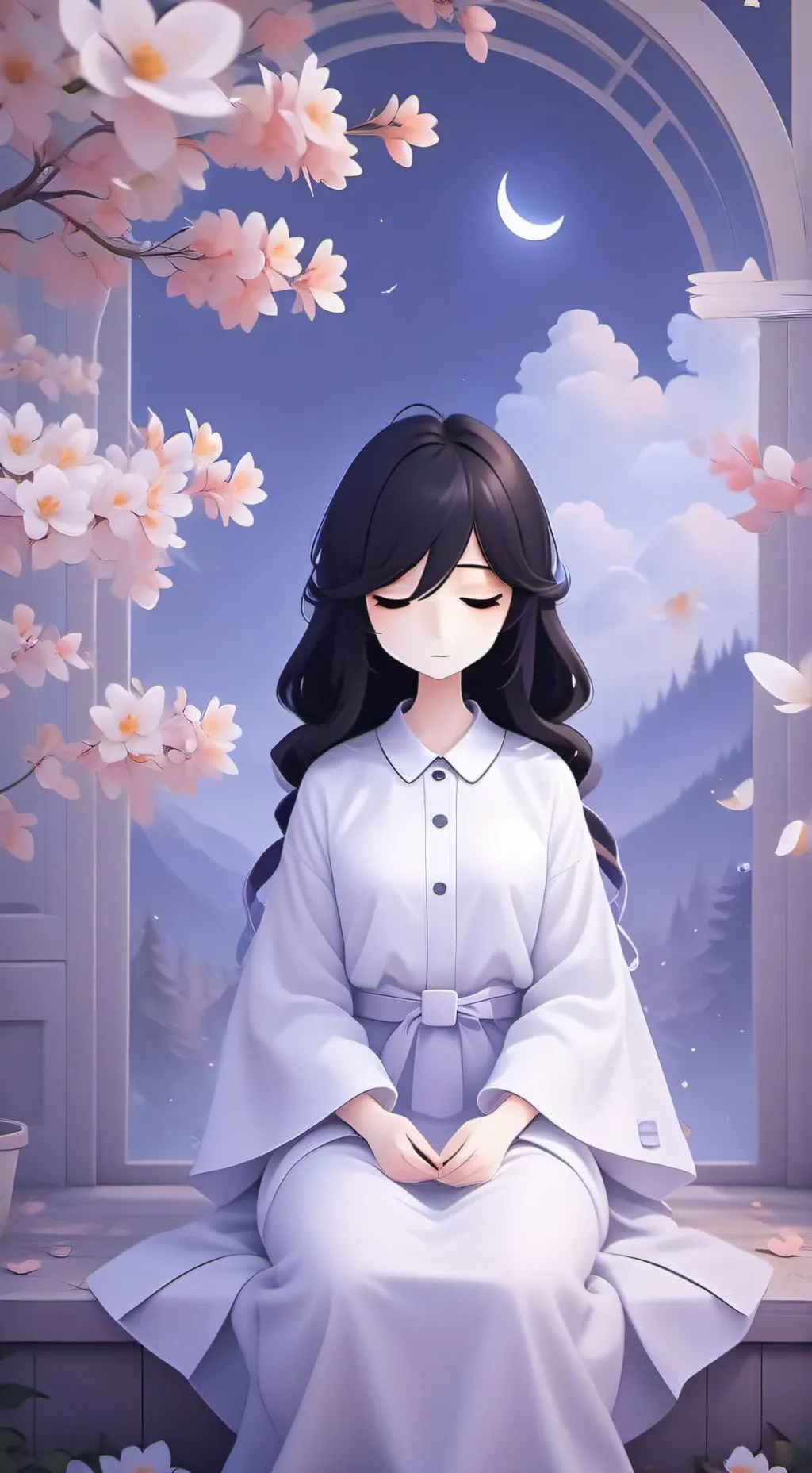 ai character: Мими background