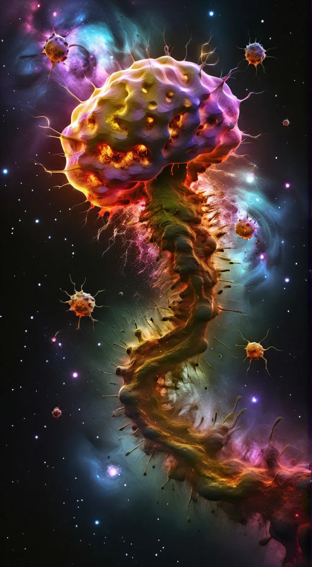 ai character: organisms  background