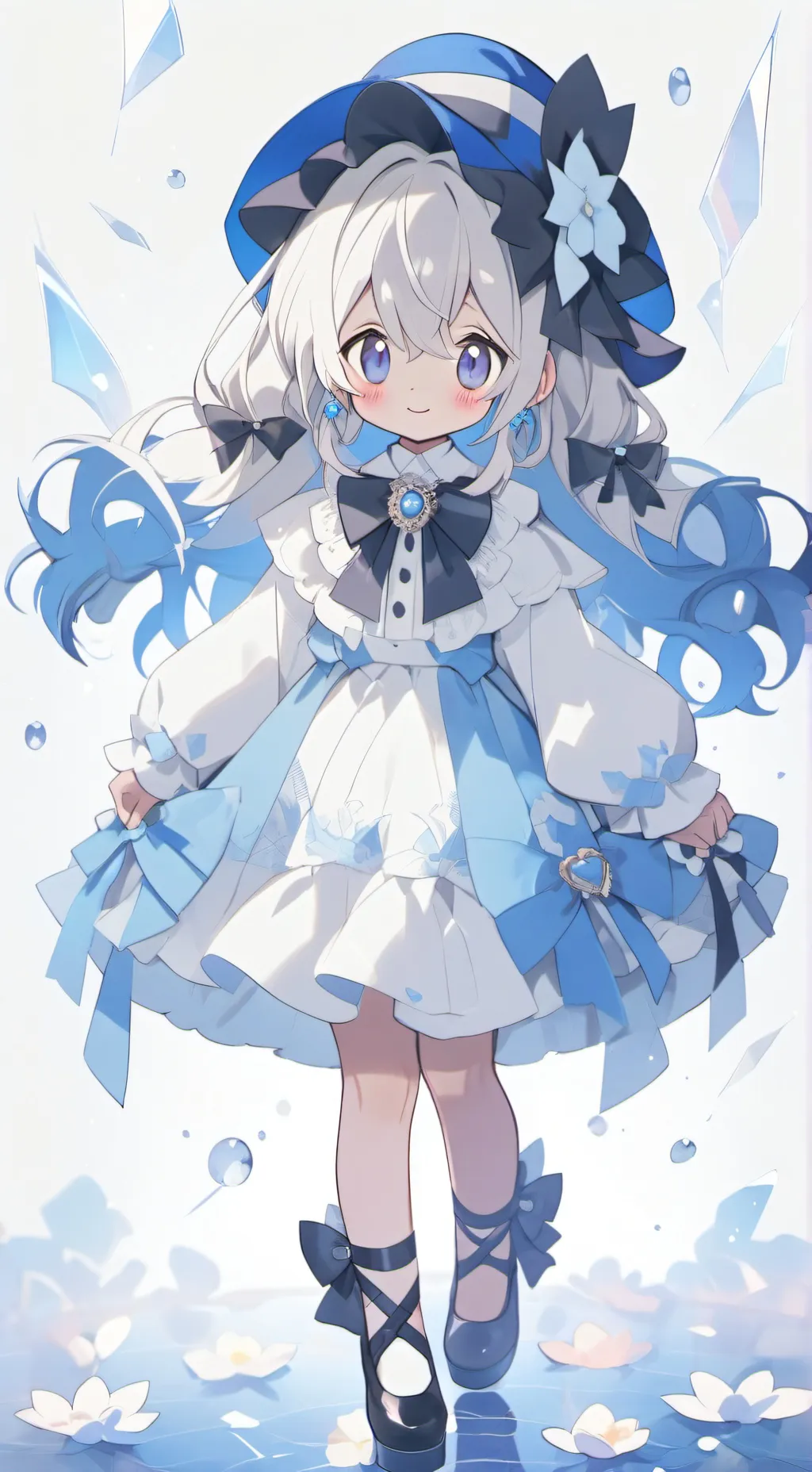 ai character: Spoiled lily background