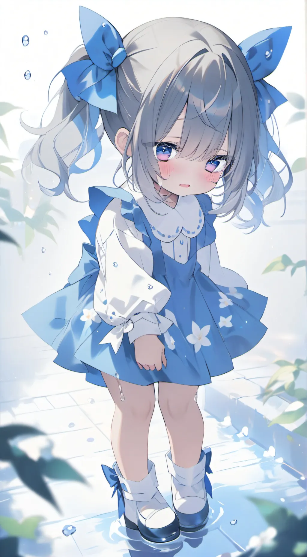 ai character: Anime school background