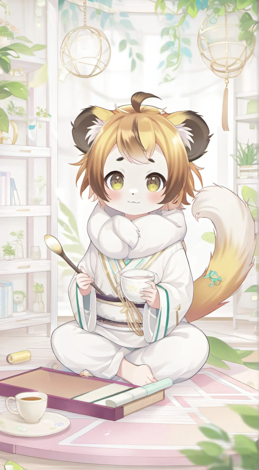 ai character: Lion Pride Spirit background