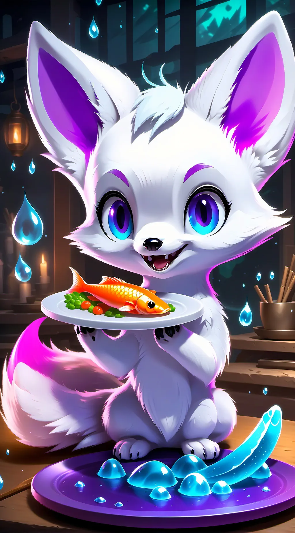 ai character: Polar Paws background