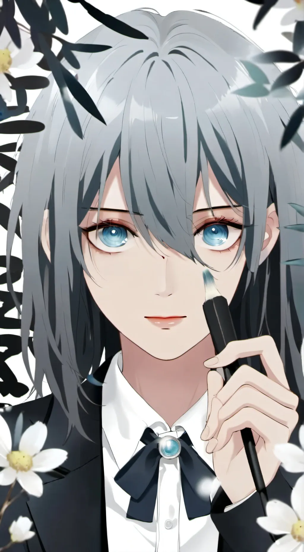 ai character: kny reaccionn background