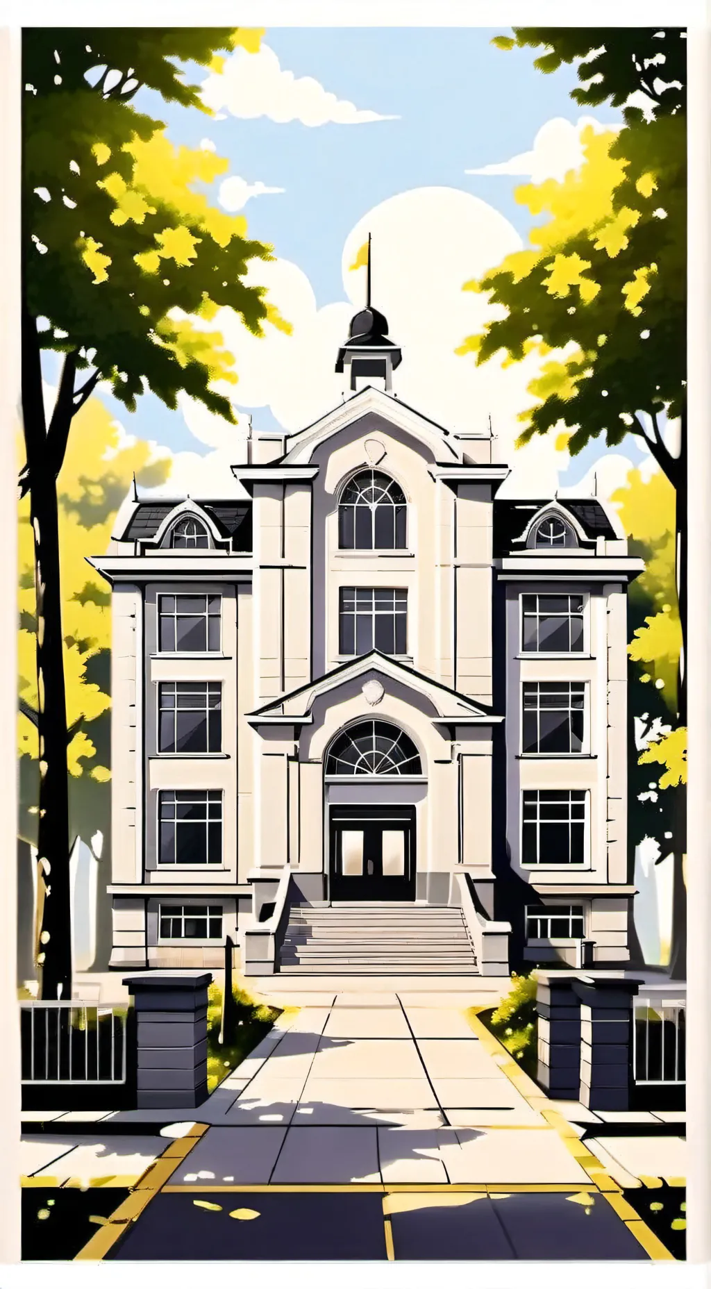 ai character: TDS school background