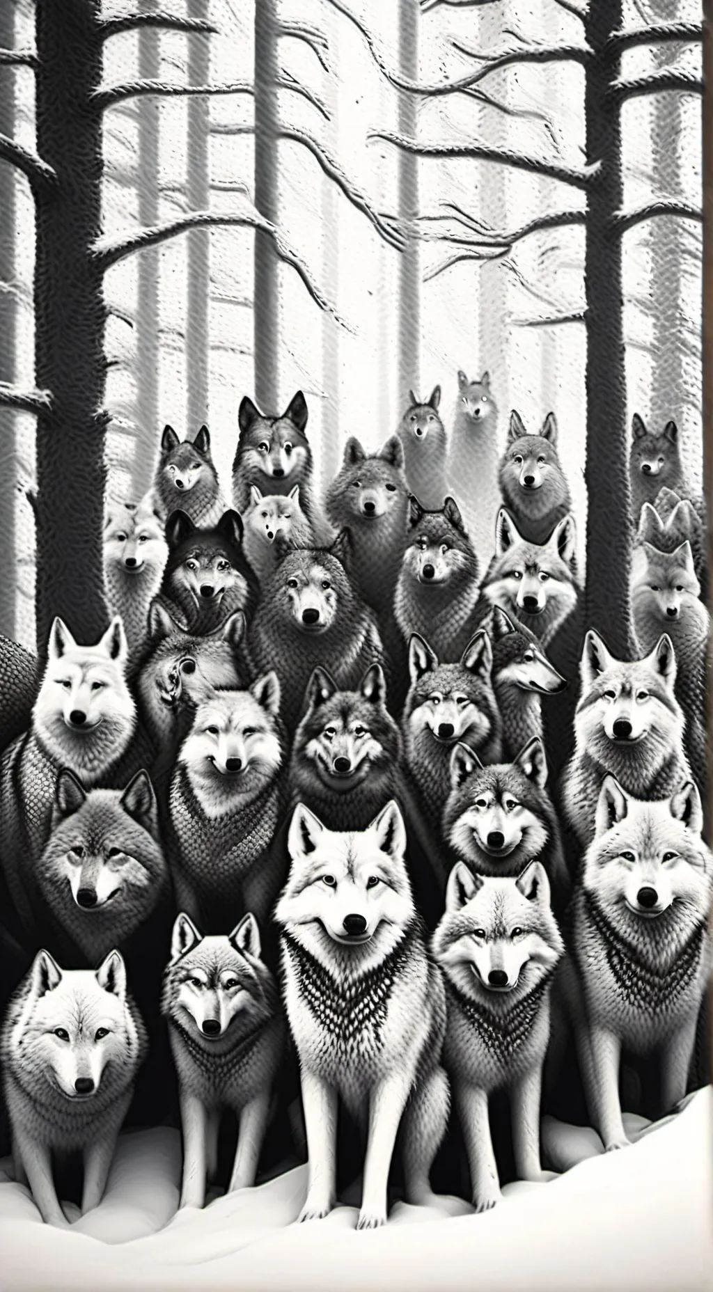 ai character: 99days in a forest background