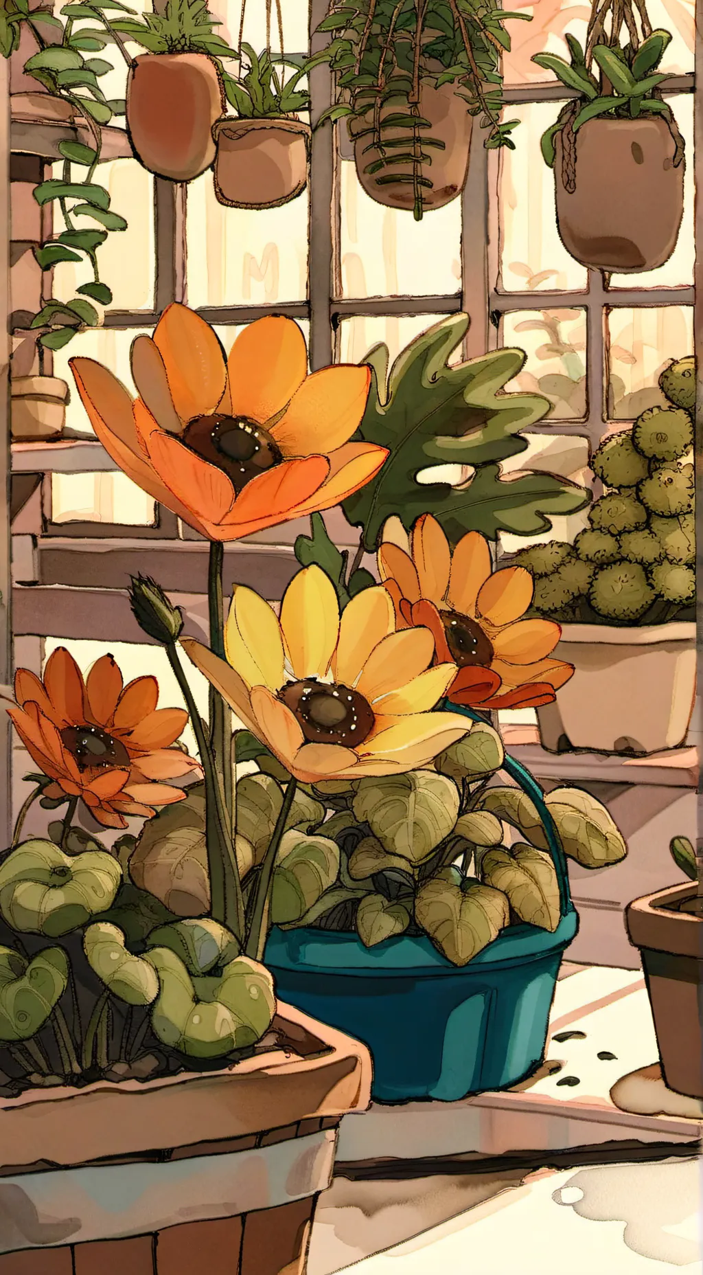 ai character: Grow a garden background