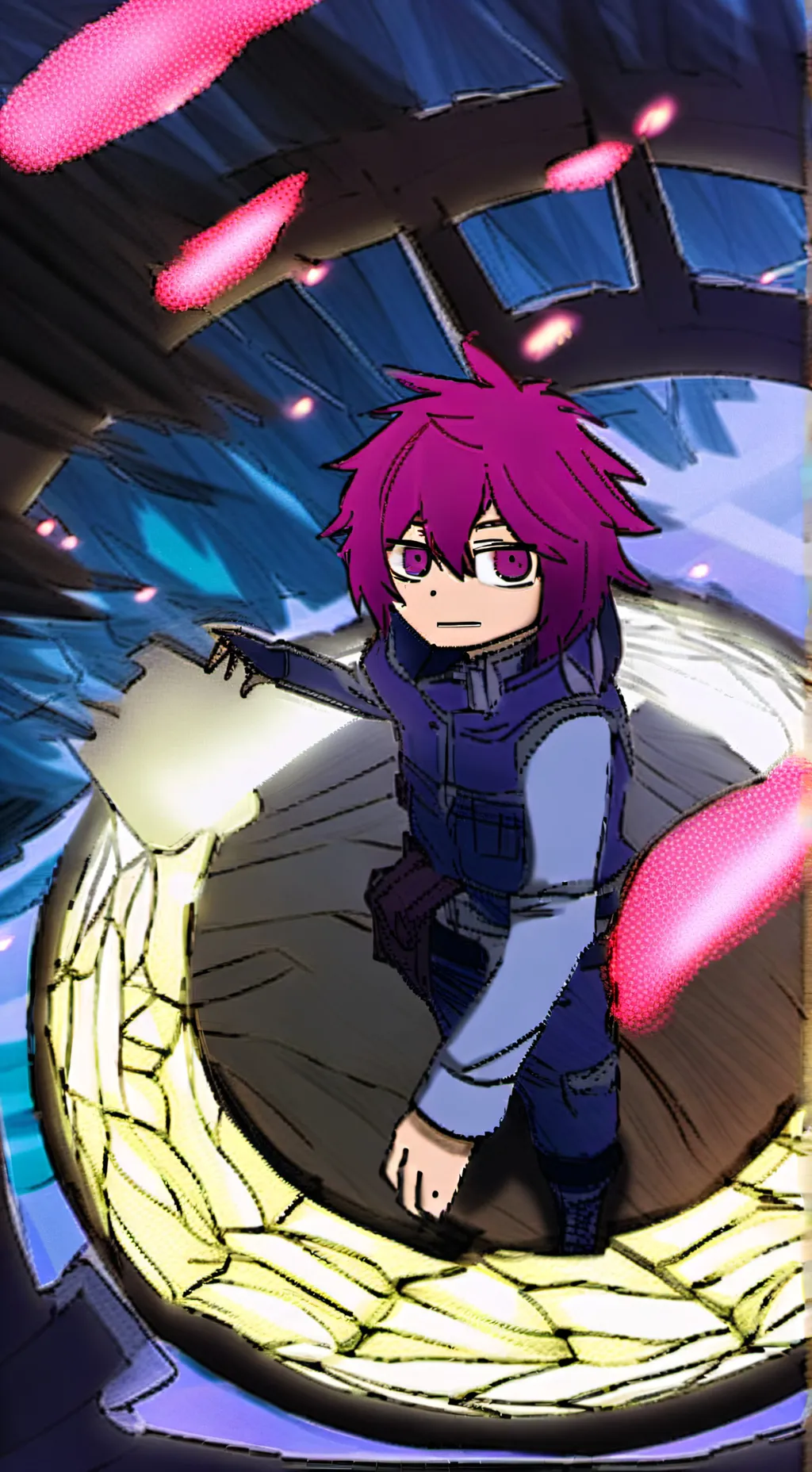 ai character: ash background