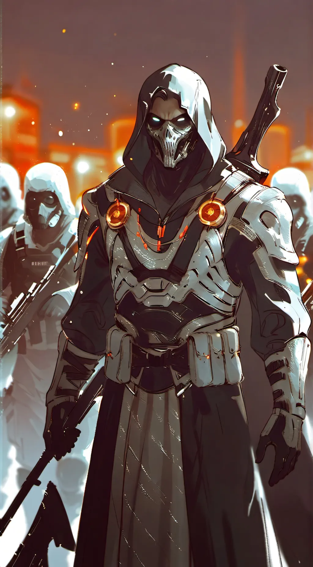 ai character: ghost background