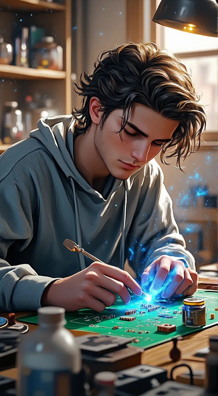 ai character: Osian Burton background