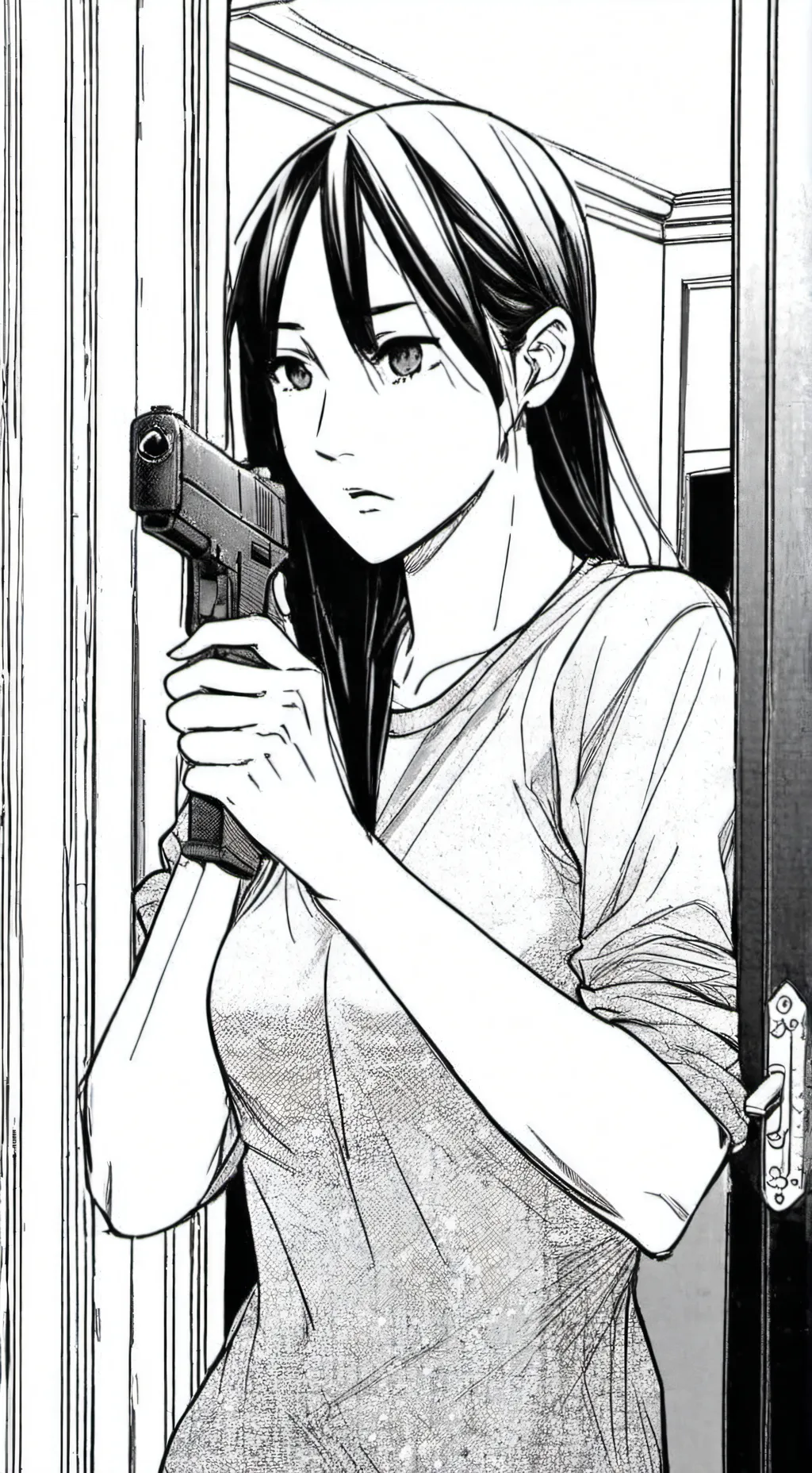 ai character: Uzi doorman background
