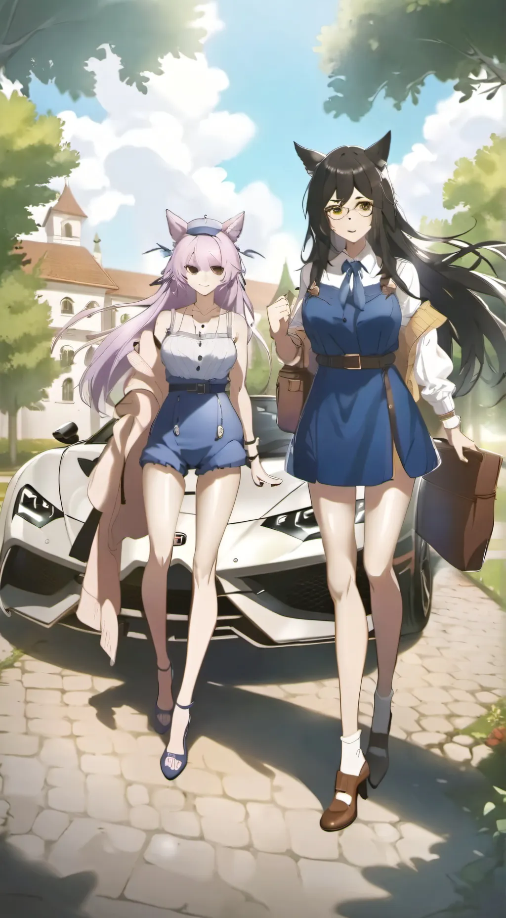 ai character: Jane & Diane  background