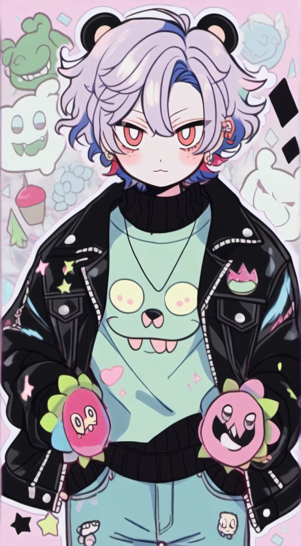 ai character: 💲〰️🔲kay🔲〰️💲 background
