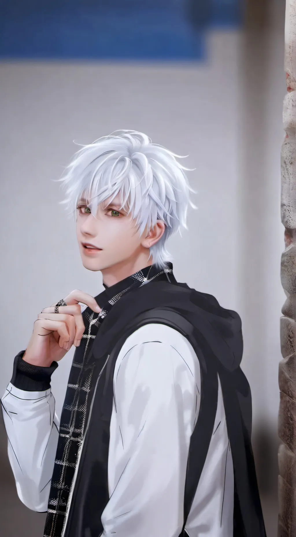 ai character: Touya Todoroki background