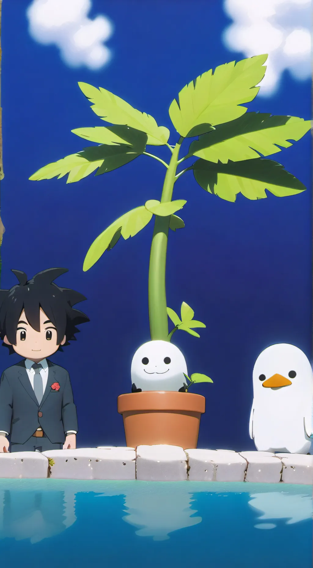 ai character: grow a garden:D background