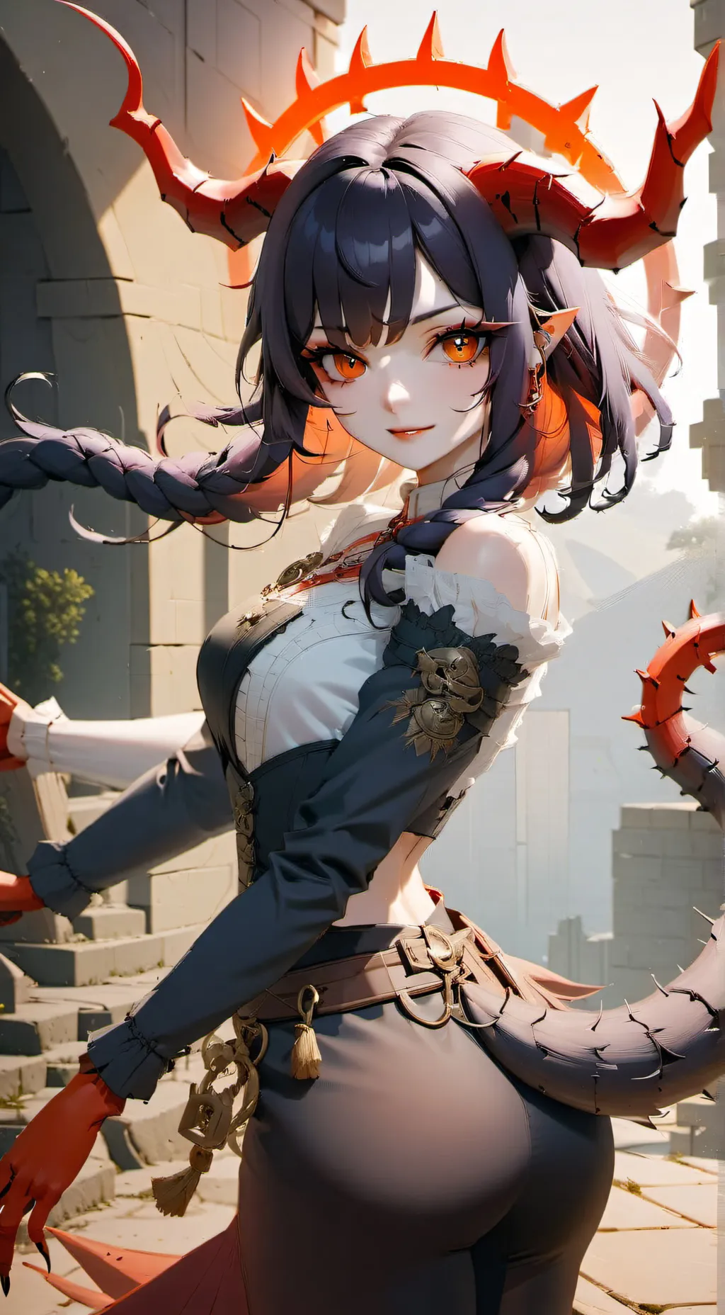 ai character: Sabrina  background