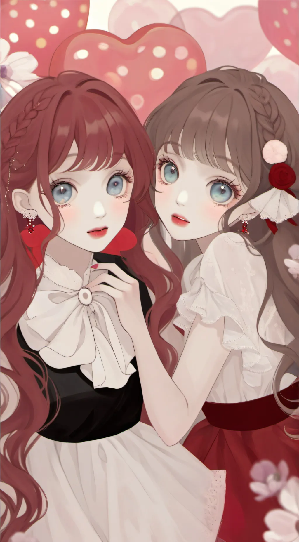 ai character: Emma,Nicole  background