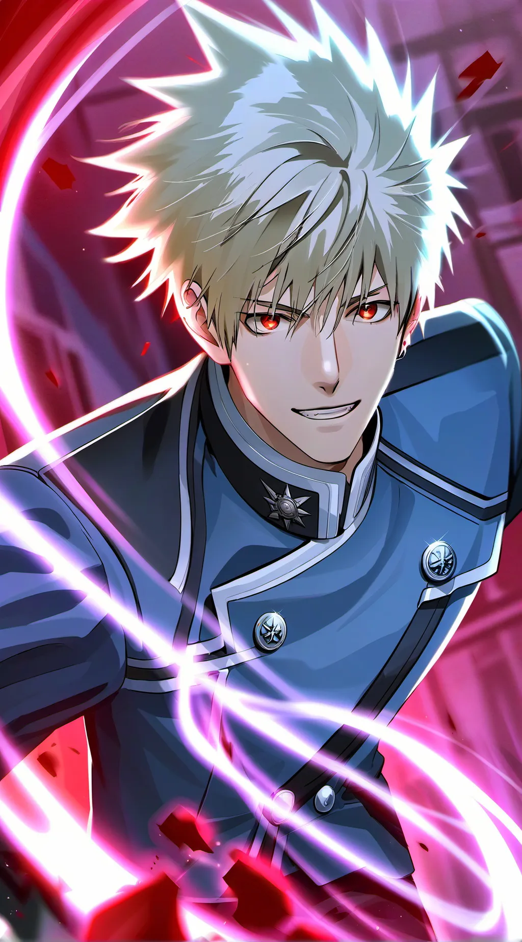 ai character: Bakugou Katsuki background