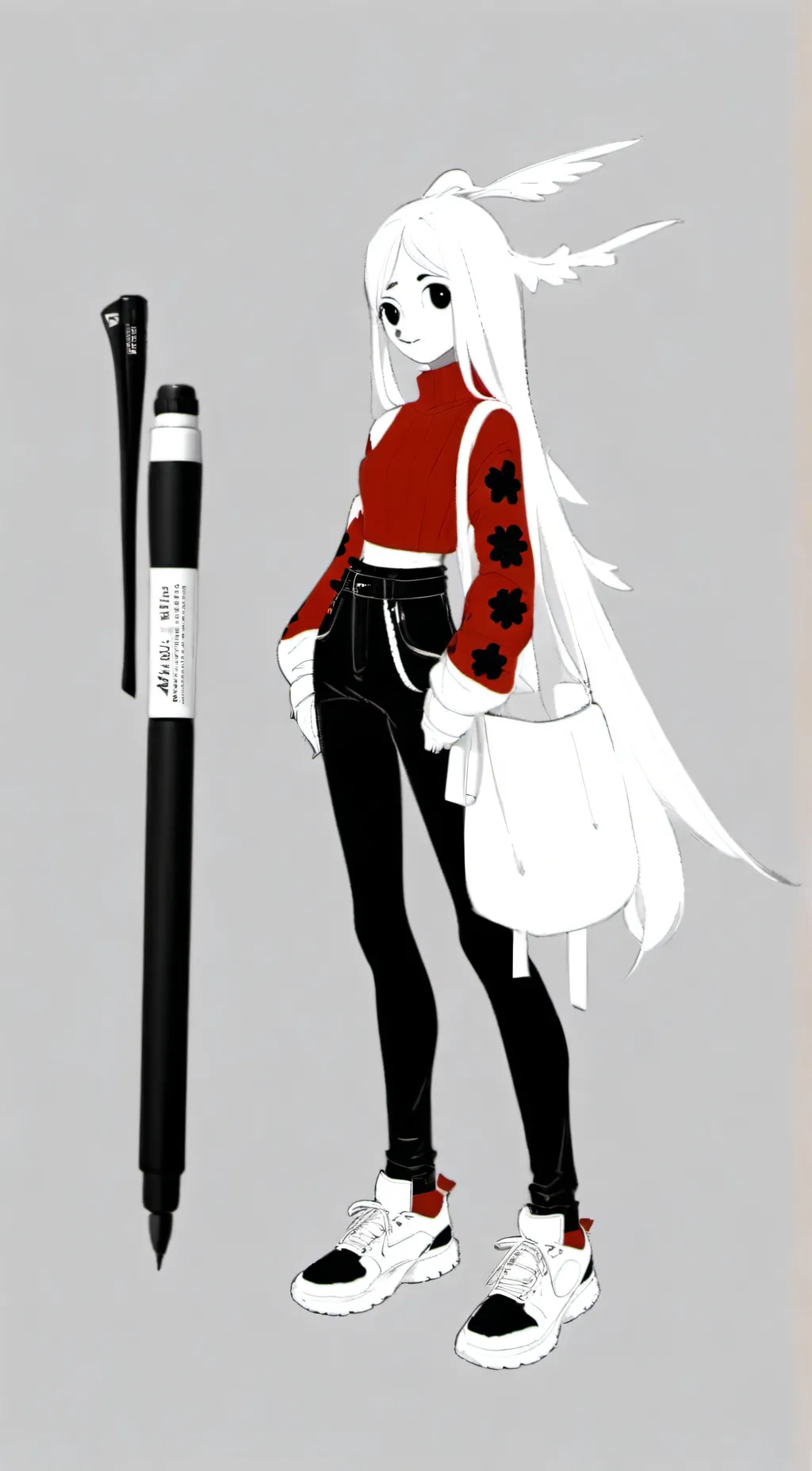 ai character: NEEDLE🩷 background