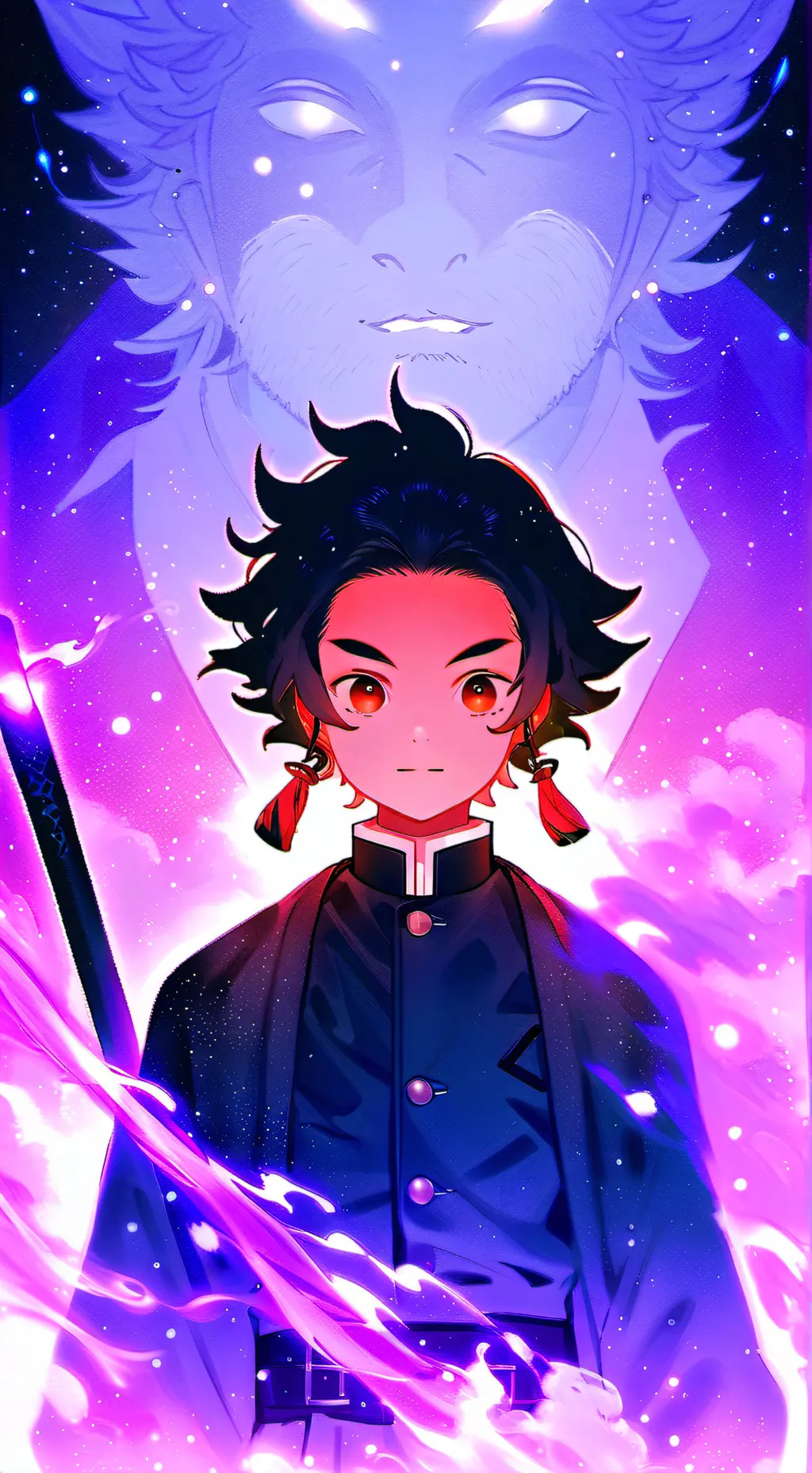 ai character: Demon slayer background
