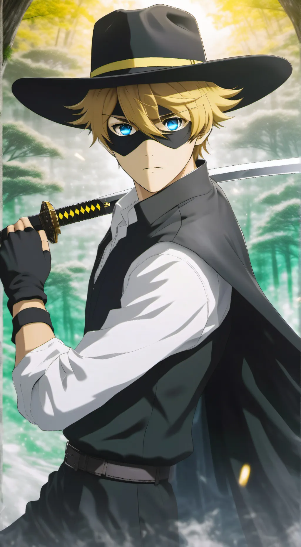 ai character: zorro background