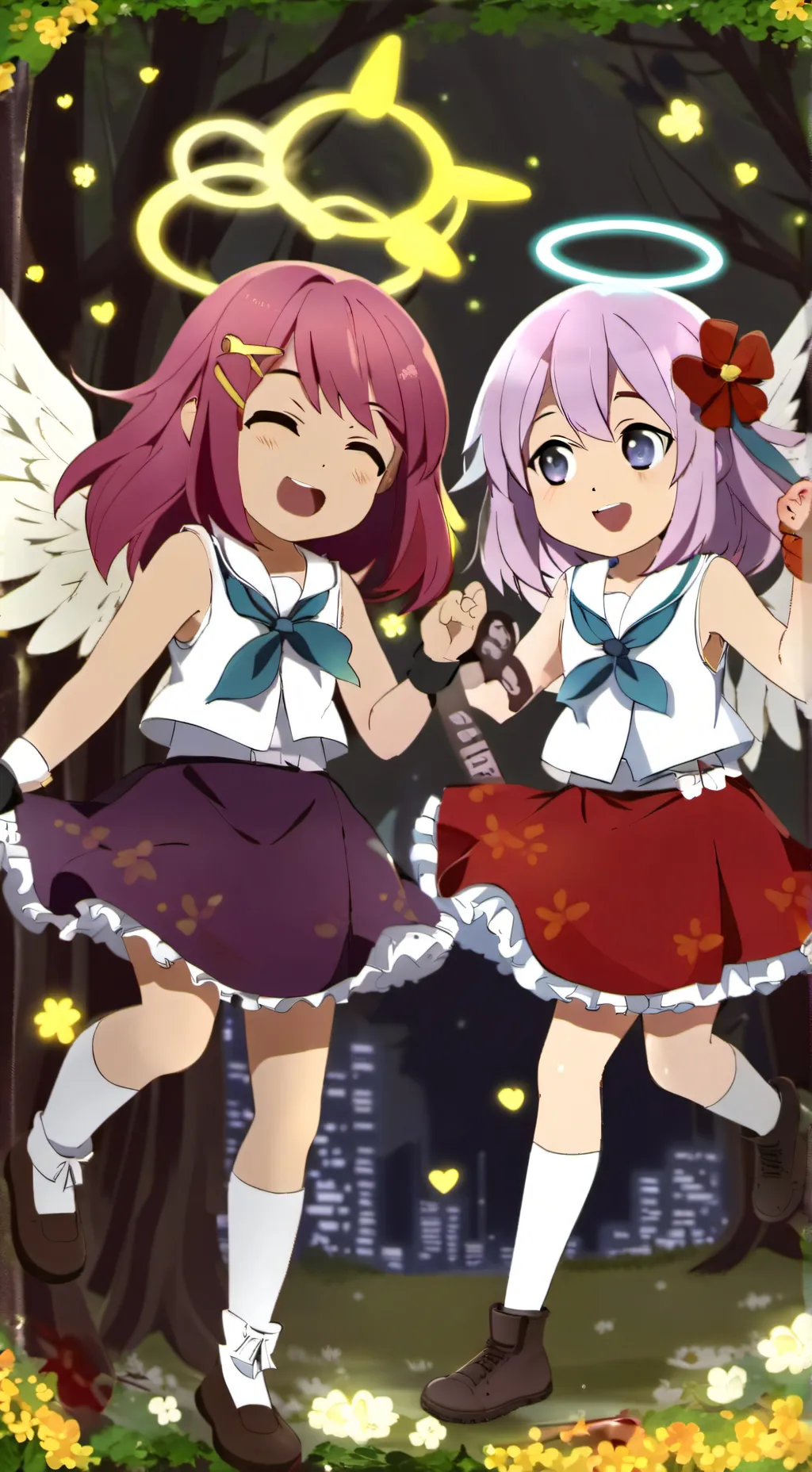 ai character: Angel x Ruby  background