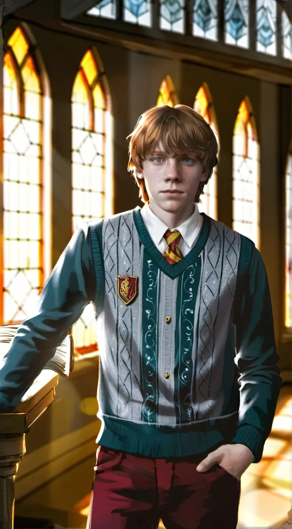 ai character: Ron Weasley  background